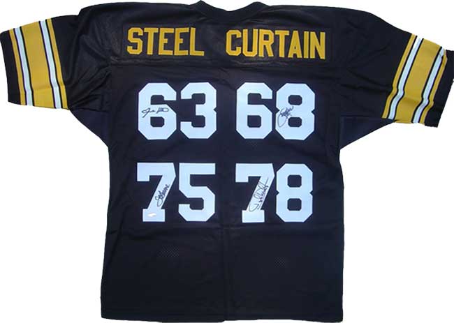 steel curtain autographed jersey