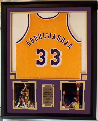 kareem abdul jabbar autographed jersey