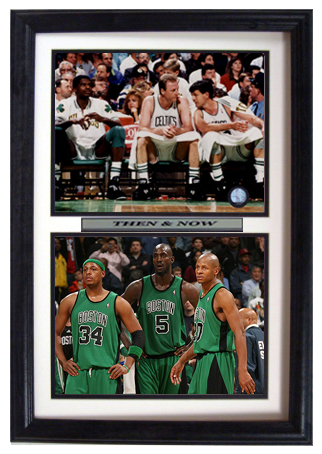 8 x 10 2008 Boston Celtics Then /& Now Composite Sports Photo